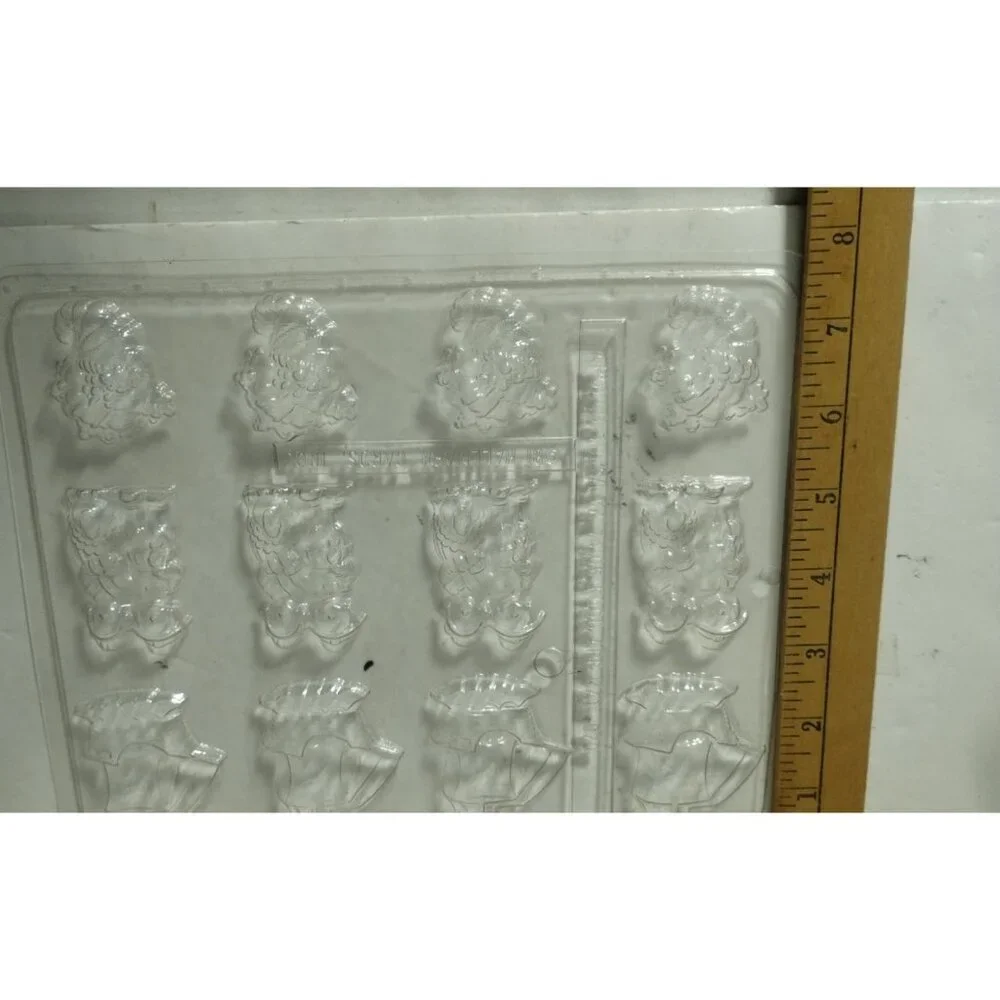 Hallmark‎ Cards Clear Plastic Thanksgiving Candy Molds Makes 12 Servings.
